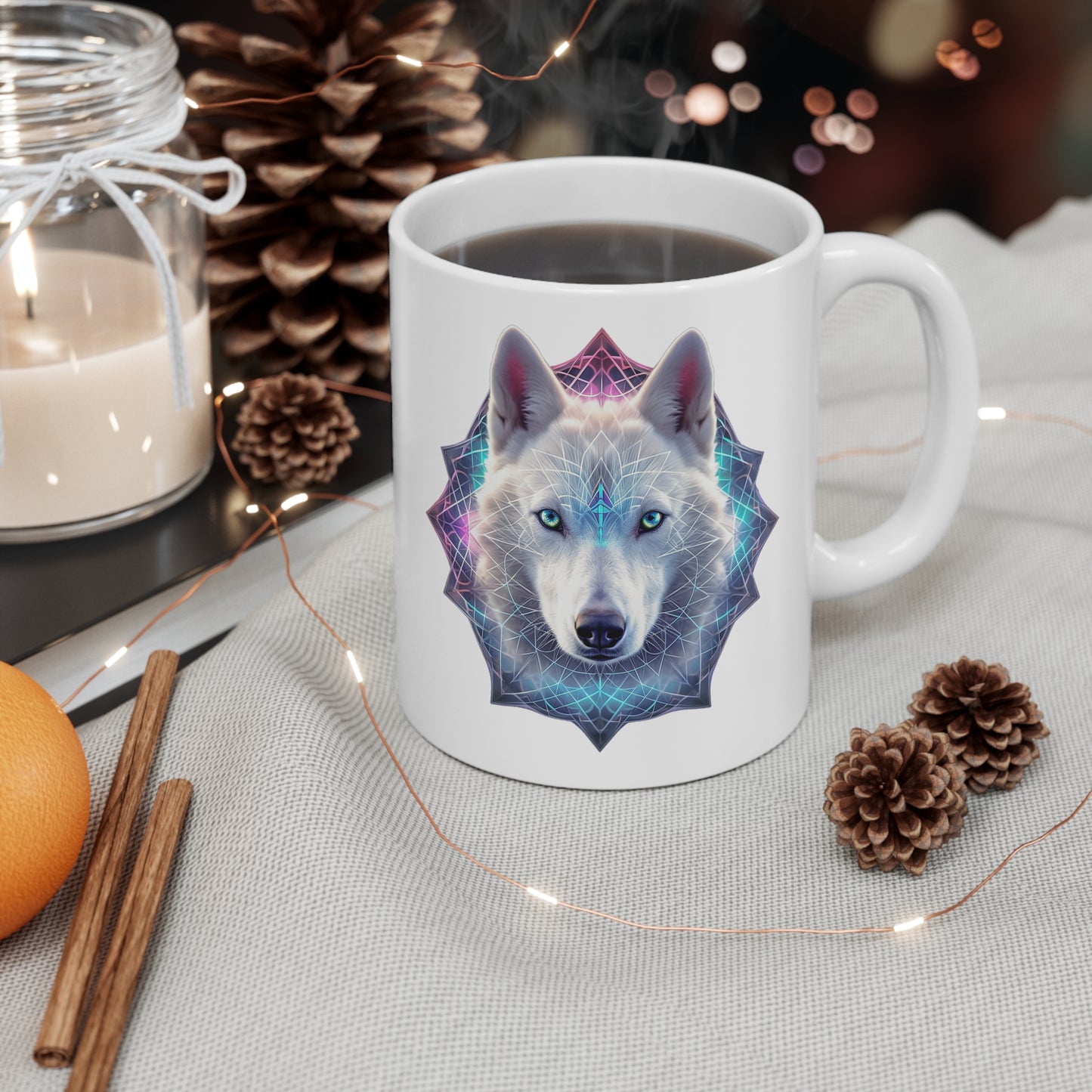 Mug - 11oz White - Kyro "Sacred Geometry"